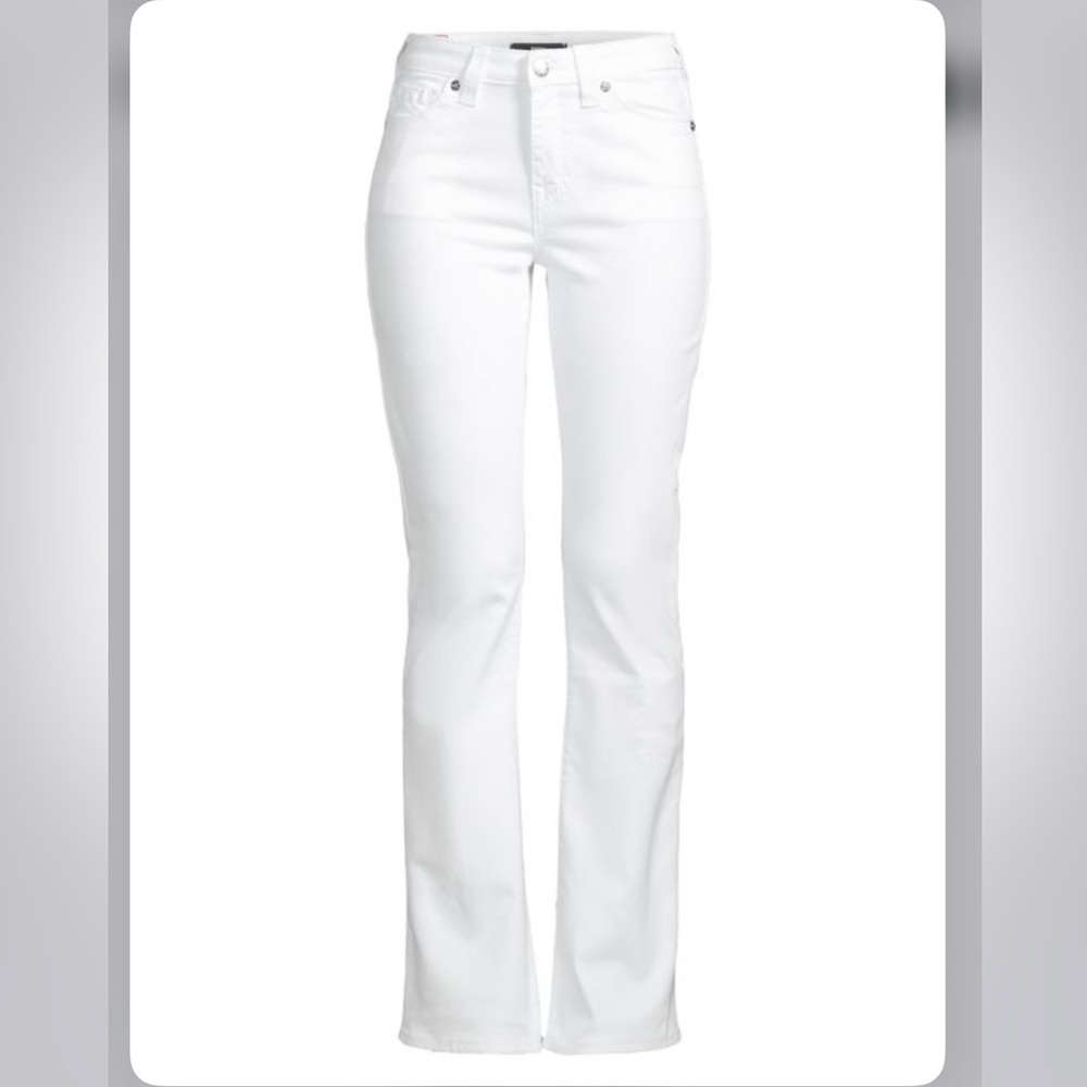 True Religion Becca Distressed Mid Rise Bootcut Jeans